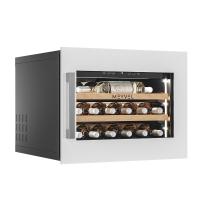 Винный шкаф Meyvel MV19PRO-KWB1 встраиваемый в колонну с белой рамой